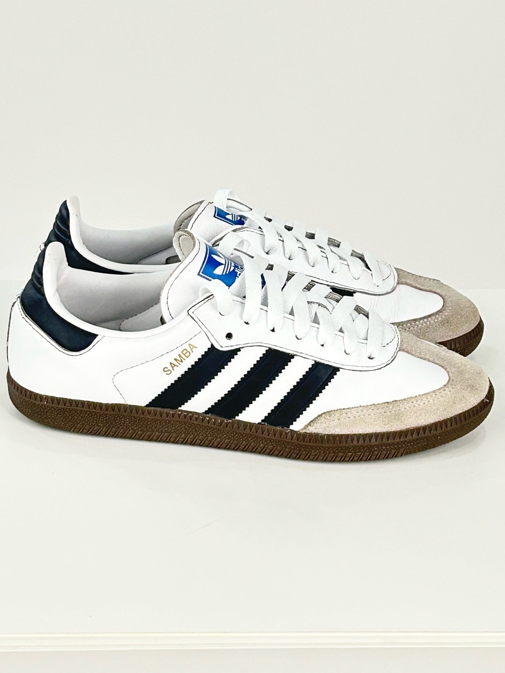 Adidas Samba OG Retro Sneakers Women’s 8 White Black Gum IG9030 - Picture 5 of 12
